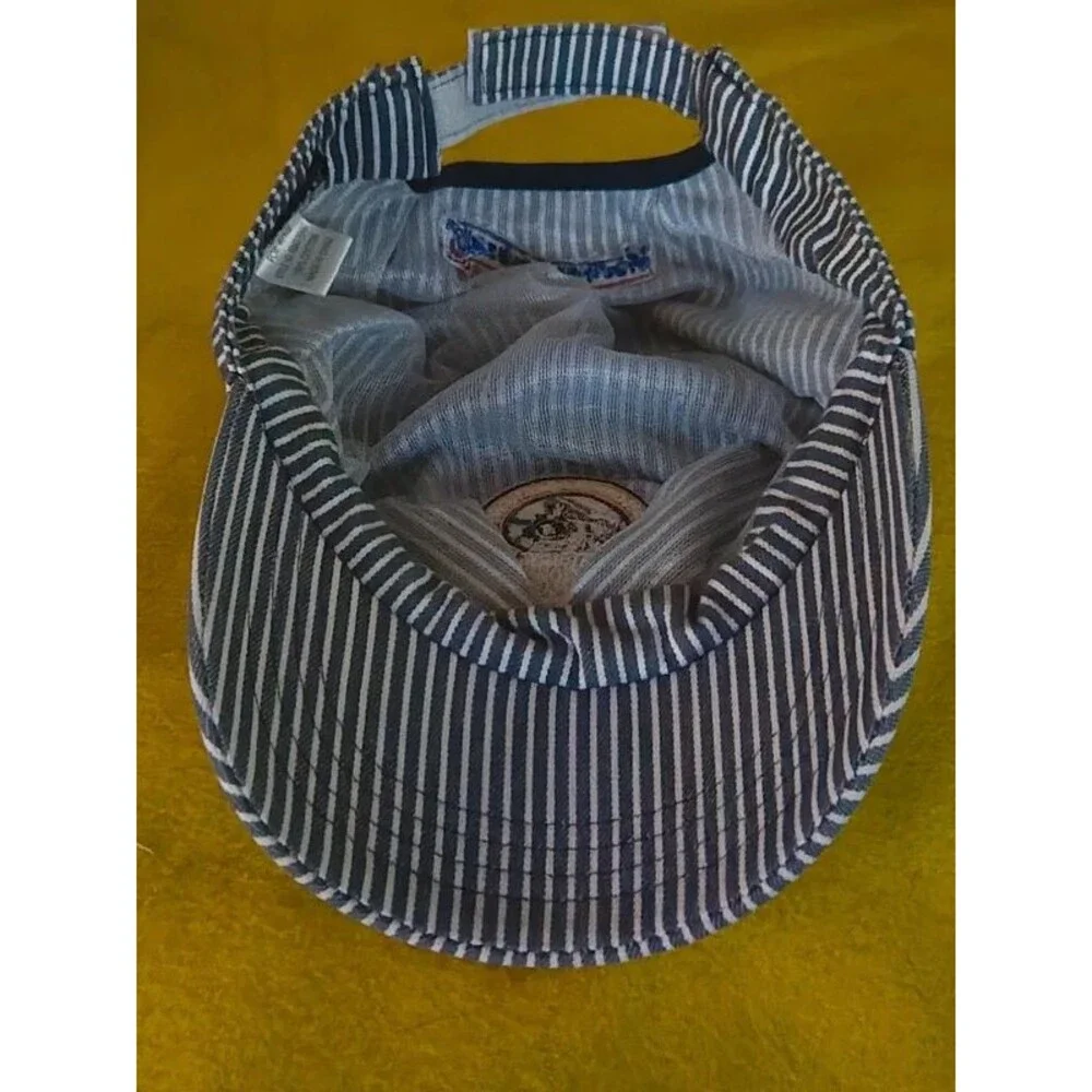 Durango Silverton Rail Road Museum Railroad Striped Conductor Hat Cap